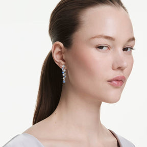 Swarovski Constella korvakorut, vaalea metalli ja siniset kristallit, 5732775