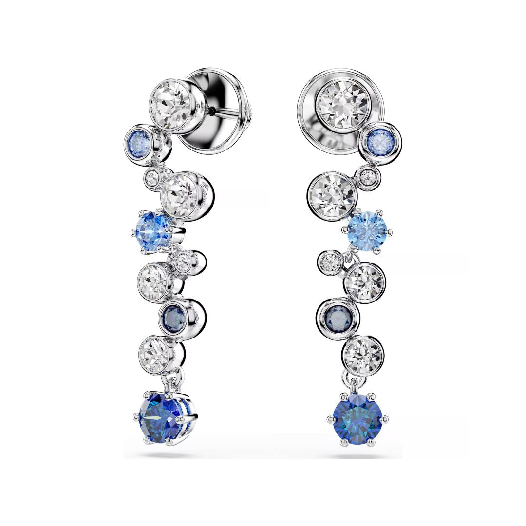 Swarovski Constella korvakorut, vaalea metalli ja siniset kristallit, 5732775