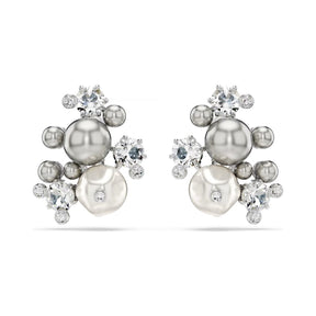 Swarovski Constella korvakorut, vaalea metalli, kirkkaat kristallit ja valkoiset helmet, 5722498