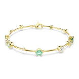 Swarovski Constella rannekoru, keltakullanväri ja vihreät kristallit, 5722478