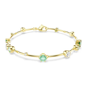 Swarovski Constella rannekoru, keltakullanväri ja vihreät kristallit, 5722478