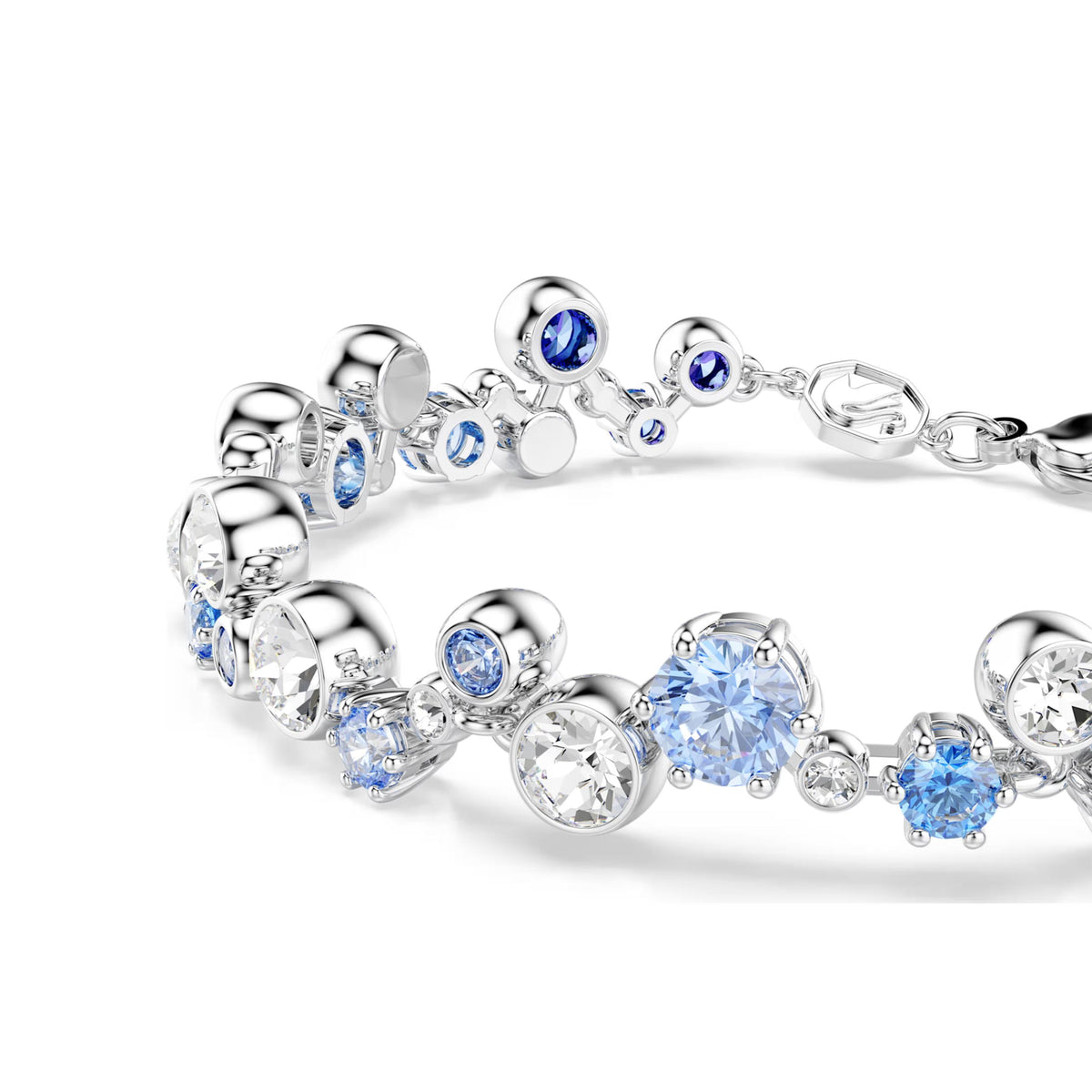 Swarovski Constella rannekoru, vaalea metalli, kirkkaat ja siniset kristallit 5722479