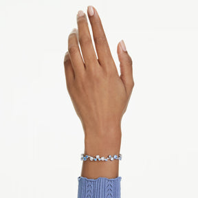 Swarovski Constella rannekoru, vaalea metalli, kirkkaat ja siniset kristallit 5722479