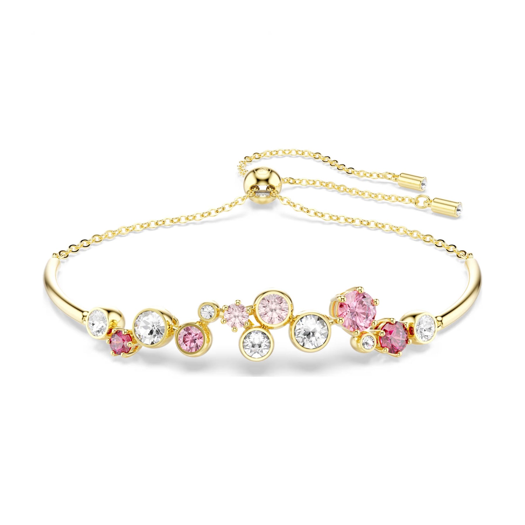 Swarovski Constella rannerengas, keltakullanväri ja pinkit kristallit, 5722476