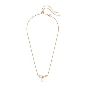 Swarovski Constella riipus, ruusukullanväri, kirkkaat kristallit ja valkoinen helmi, 5728589