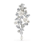 Swarovski Constella rintakoru, vaalea metalli kirkkailla kristalleilla 5722516