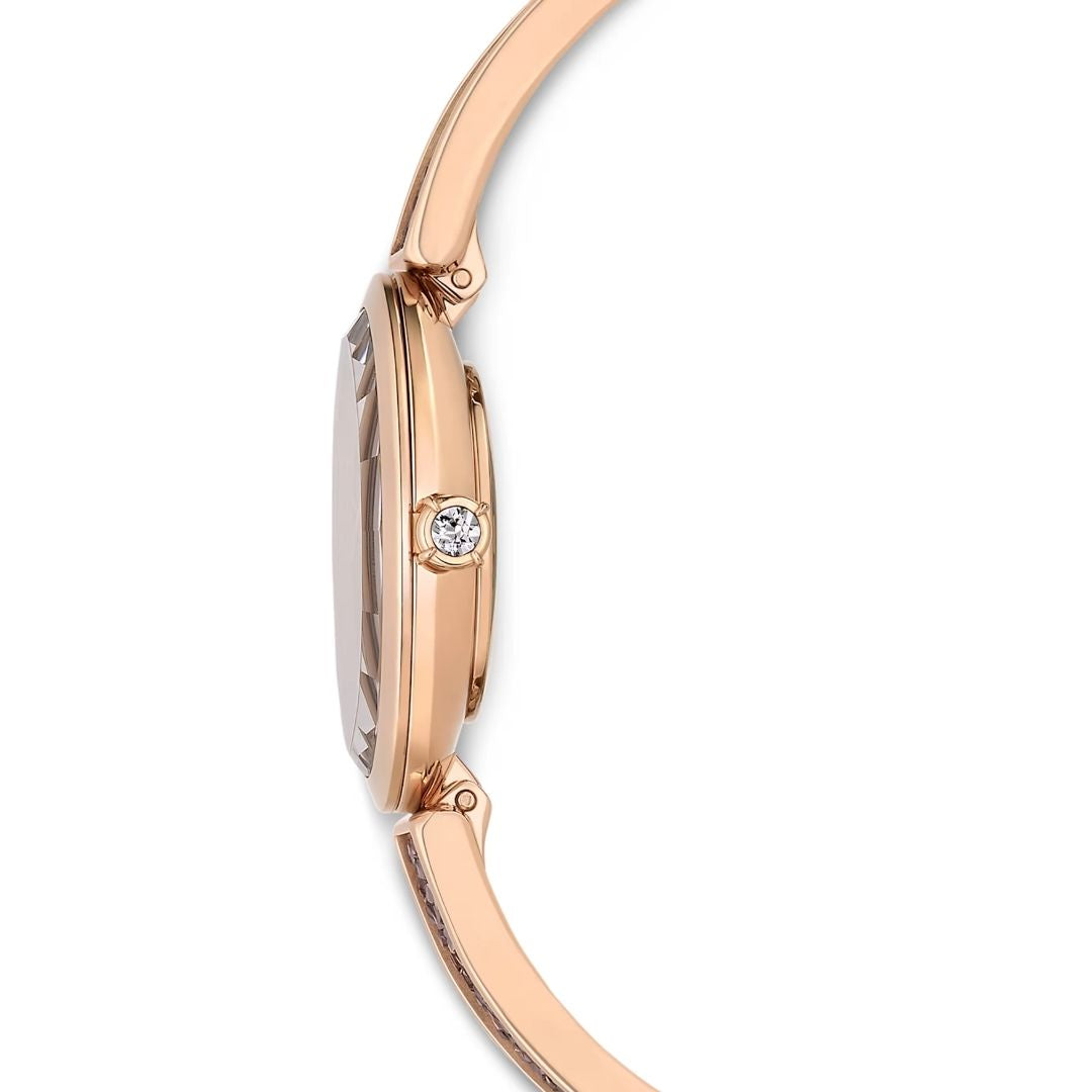 Swarovski Crystal Rock oval rannekello, ruusukullanväri ja harmaat kristallit, 5656857