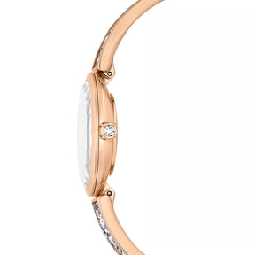 Swarovski Crystal Rock oval rannekello, ruusukullanväri ja kirkkaat kristallit, 5656851