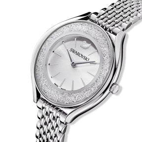 Swarovski Crystalline aura rannekello, hopeanväri ja kirkkaat kristallit, 5519462