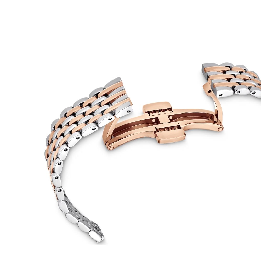 Swarovski Crystalline aura rannekello, ruusukullanväri, hopeanväri ja kirkkaat kristallit, 5644075