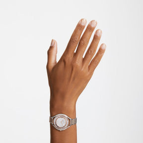 Swarovski Crystalline aura rannekello, ruusukullanväri, hopeanväri ja kirkkaat kristallit, 5644075
