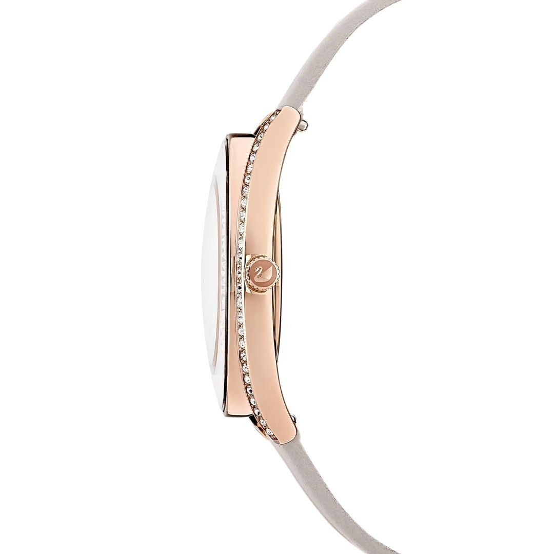 Swarovski Crystalline aura rannekello, ruusukullanväri ja kirkkaat kristallit, 5519450