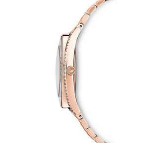 Swarovski Crystalline aura rannekello, ruusukullanväri ja kirkkaat kristallit, 5519459