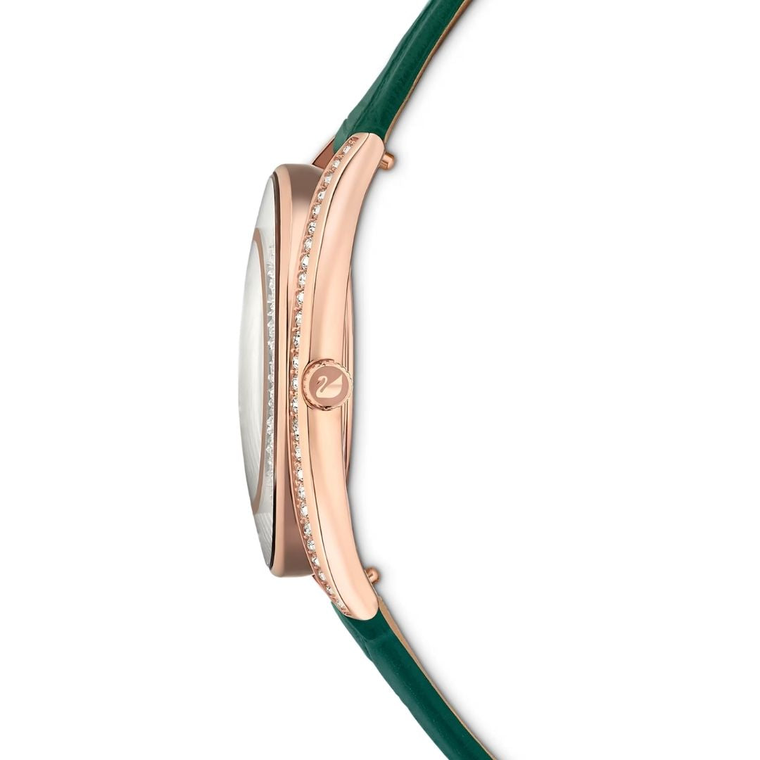 Swarovski Crystalline aura rannekello, ruusukullanväri ja kirkkaat kristallit, 5644078