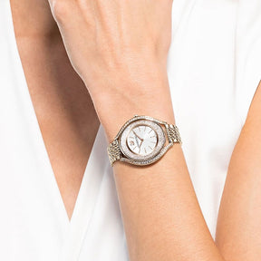 Swarovski Crystalline aura rannekello, samppanhakullanväri ja kirkkaat kristallit, 5519456