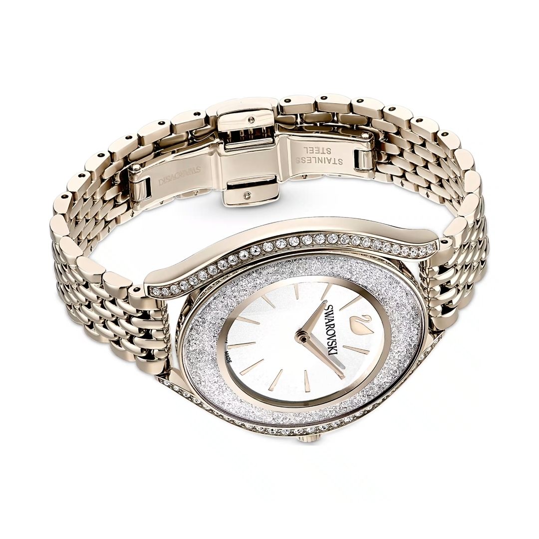 Swarovski Crystalline aura rannekello, samppanhakullanväri ja kirkkaat kristallit, 5519456