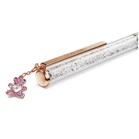 Swarovski Crystalline kuulakärkikynä, vaaleanpunainen, rosekullattu ja kirkkaat kristallit, 5744955