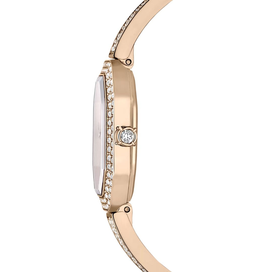 Swarovski Dextera bangle rannekello, samppanjakullanväri ja kirkkaat kristallit, 5672987