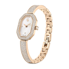 Swarovski Dextera bangle rannekello, samppanjakullanväri ja kirkkaat kristallit, 5672987