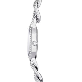 Swarovski Dextera chain rannekello, hopeanväri ja kirkkaat kristallit, 5668899