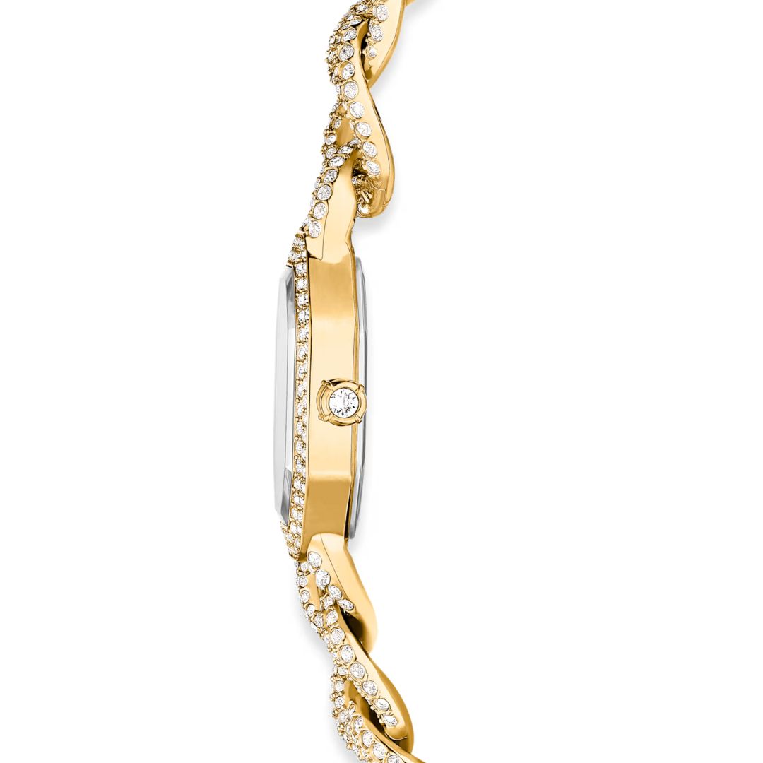 Swarovski Dextera chain rannekello, keltakullanväri ja kirkkaat kristallit, 5668854