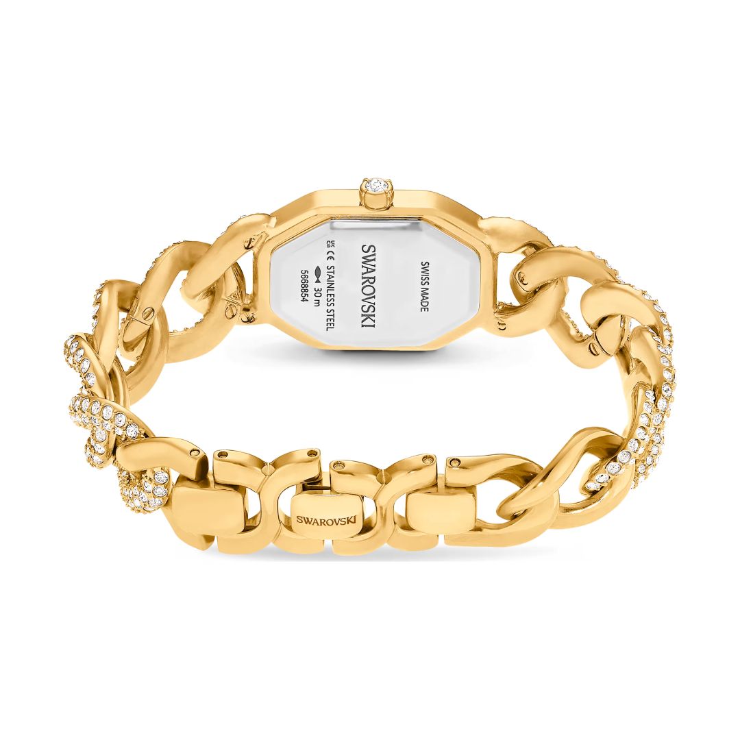 Swarovski Dextera chain rannekello, keltakullanväri ja kirkkaat kristallit, 5668854