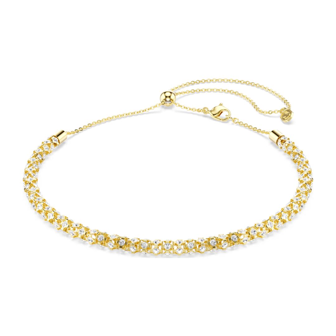 Swarovski Dextera kaulakoru, keltakullattu teräs ja kirkkaat zirkonit, 5750138