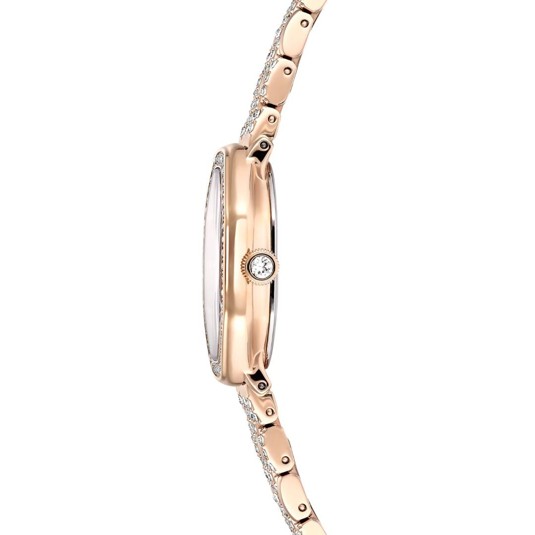 Swarovski Dextera octagon rannekello, ruusukullanväri ja kirkkaat kristallit, 5715517