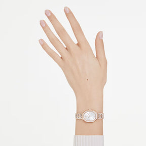 Swarovski Dextera octagon rannekello, ruusukullanväri ja kirkkaat kristallit, 5715517