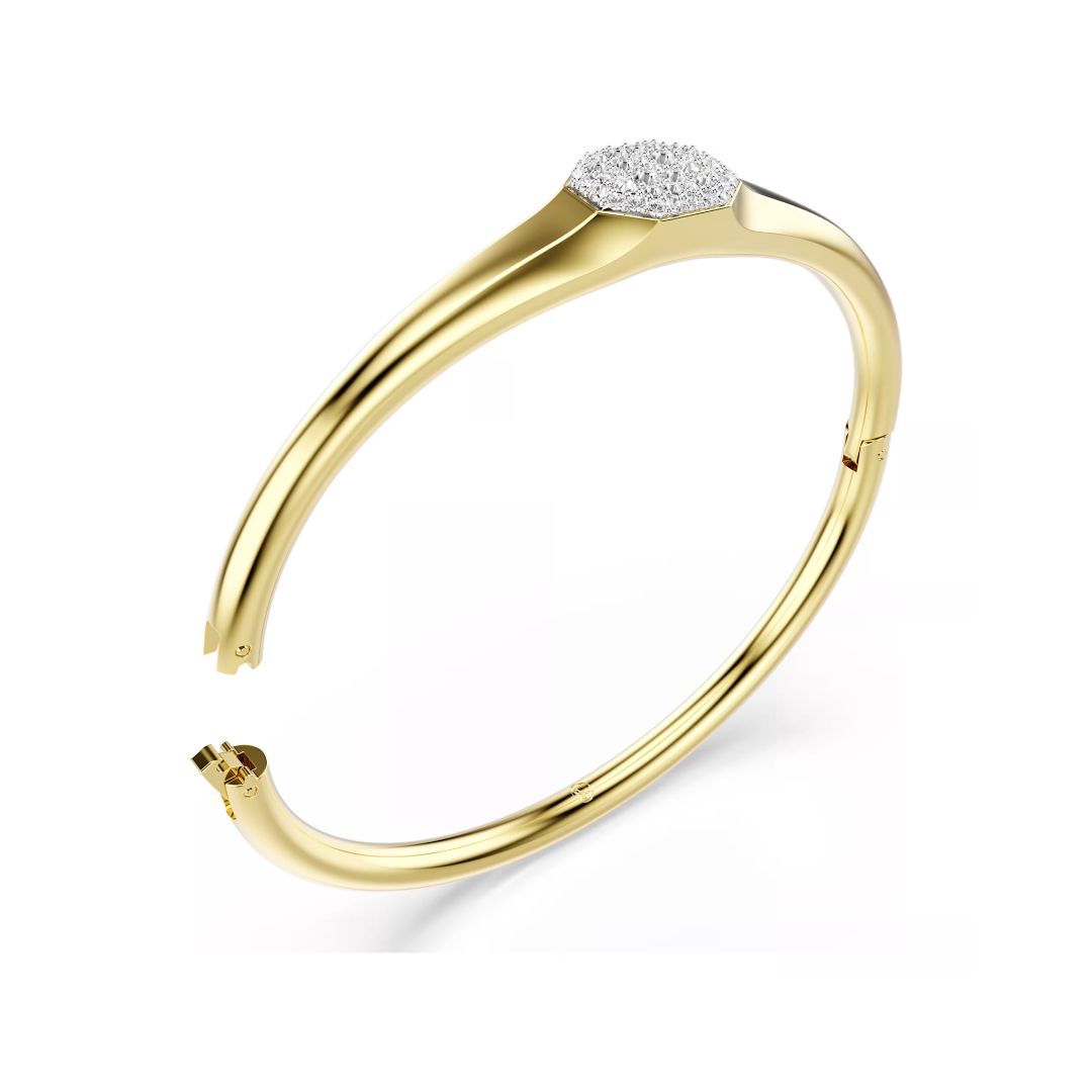 Swarovski Dextera rannerengas, keltakullanväri ja kirkkaat kristallit