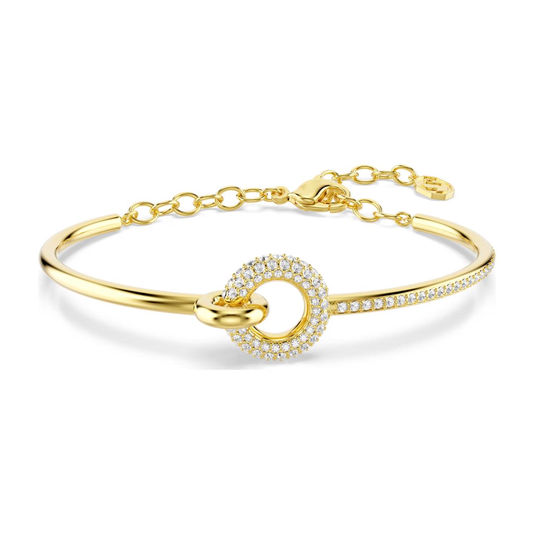 Swarovski Dextera rannerengas, keltakullattu ja kirkkaat zirkonit, 5743568