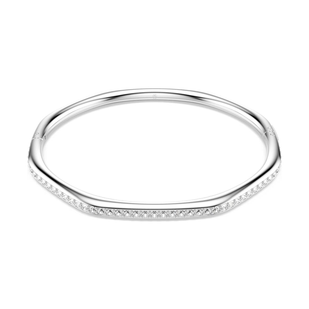 Swarovski Dextera rannerengas, vaalea metalli ja kirkkaat kristallit