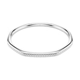 Swarovski Dextera rannerengas, vaalea metalli ja kirkkaat kristallit