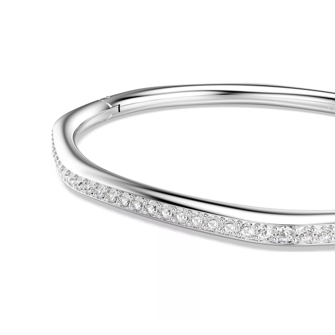 Swarovski Dextera rannerengas, vaalea metalli ja kirkkaat kristallit