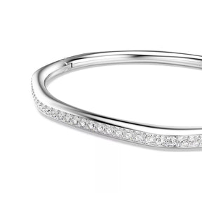 Swarovski Dextera rannerengas, vaalea metalli ja kirkkaat kristallit