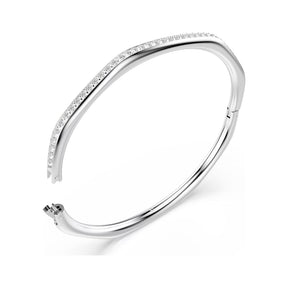 Swarovski Dextera rannerengas, vaalea metalli ja kirkkaat kristallit