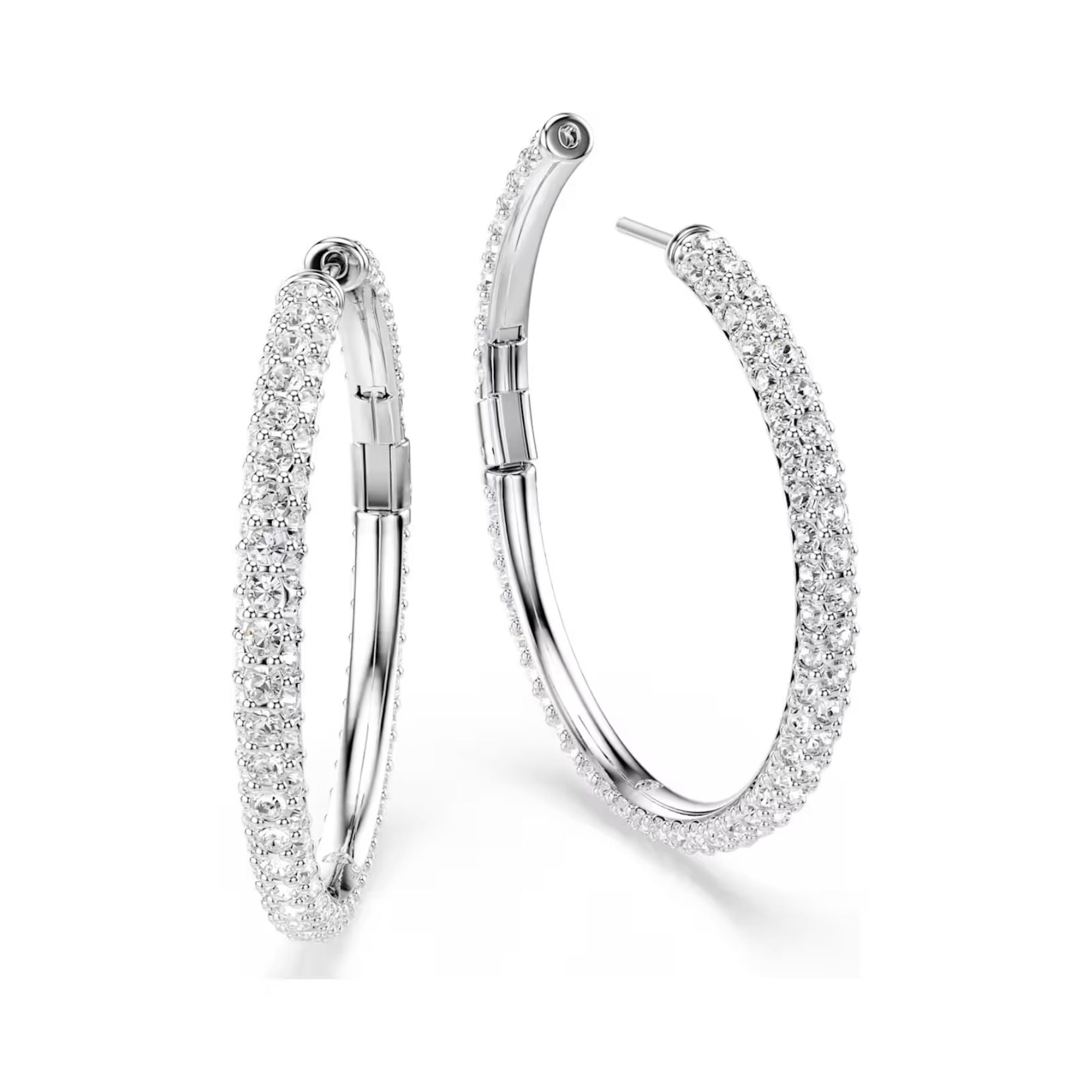 Swarovski Dextera rengaskorvakorut, vaalea metalli ja kirkkaat kristallit, 5754156