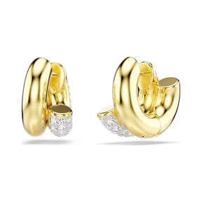 Swarovski Dextera rengaskorvakorut, keltakullattu ja kirkkaat kristallit, 5740735