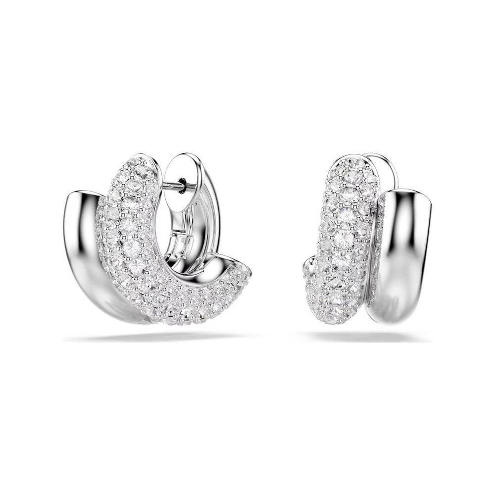 Swarovski Dextera Hoop Earrings, White Crystals 5738197