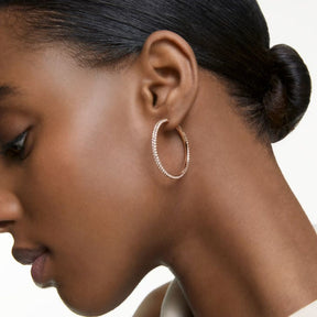 Swarovski Dextera rengaskorvakorut, ruusukullattu ja kirkkaat kristallit 5383938