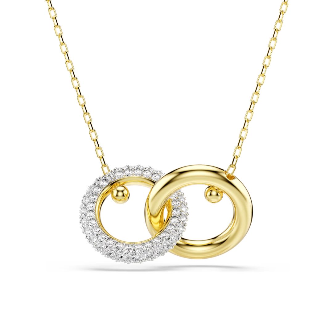 Swarovski Dextera riipus, keltakullattu ja kirkkaat kristallit, 5668820