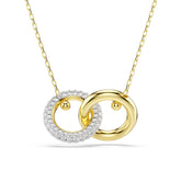 Swarovski Dextera riipus, keltakullattu ja kirkkaat kristallit, 5668820