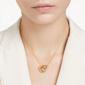 Swarovski Dextera riipus, keltakullattu ja kirkkaat kristallit, 5668820