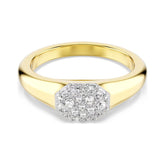 Swarovski Dextera sormus, keltakullanvärinen ja kirkkaat kristallit