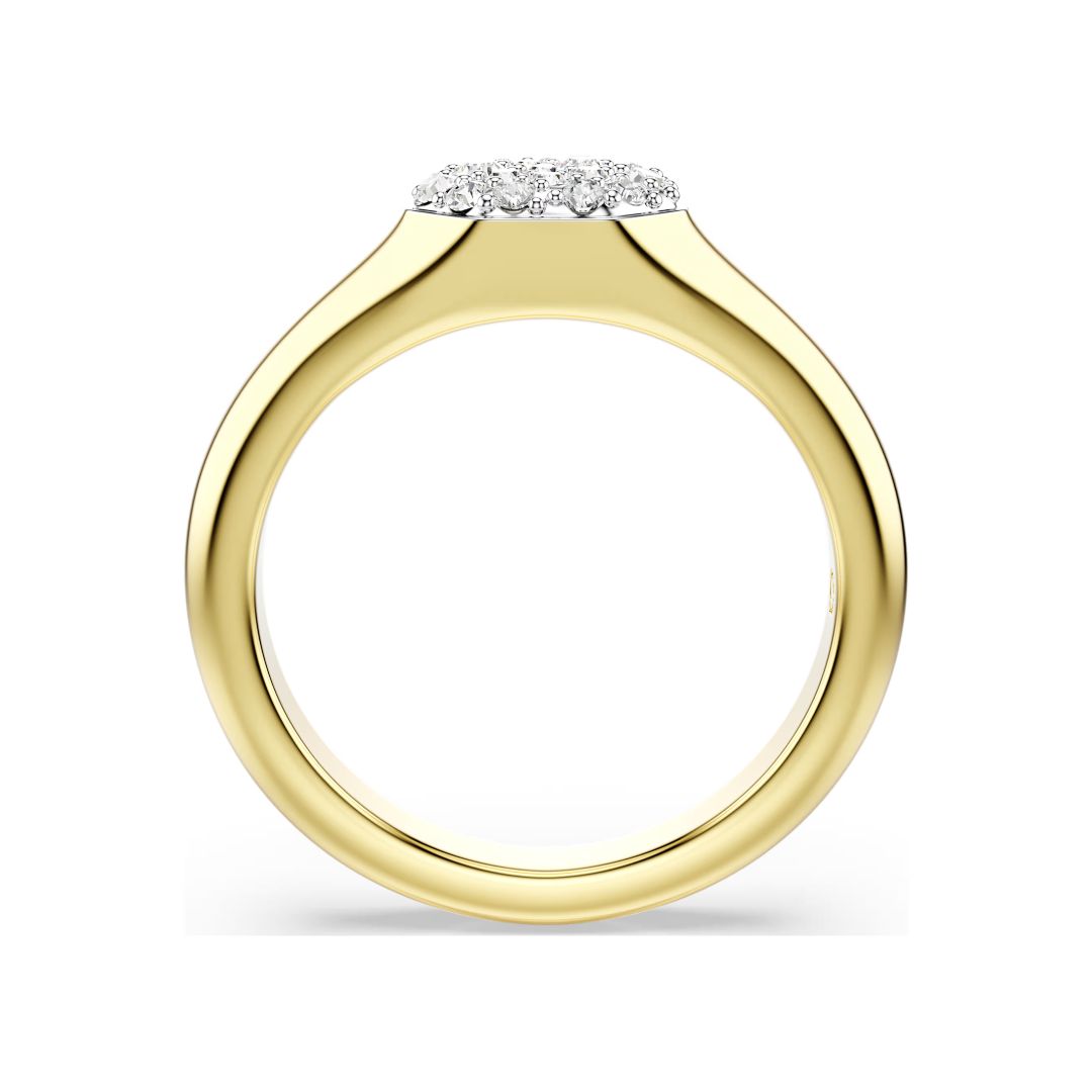 Swarovski Dextera sormus, keltakullanvärinen ja kirkkaat kristallit