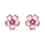 Swarovski Florere Flower korvakorut, keltakullanväri ja pinkit kristallit, 5650563