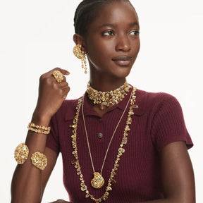 Swarovski Gema Clip korvakorut, keltakullanväri ja keltaiset kristallit, 5723383