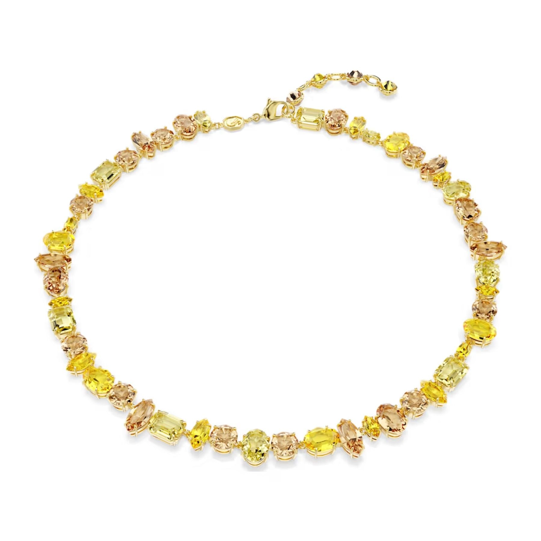 Swarovski Gema kaulakoru, keltakullattu ja keltaiset kristallit, 5754259