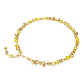 Swarovski Gema kaulakoru, keltakullattu ja keltaiset kristallit, 5754259