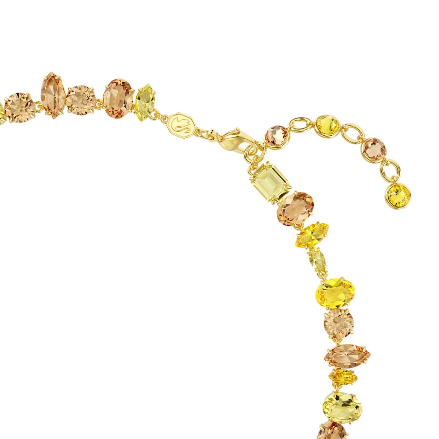 Swarovski Gema kaulakoru, keltakullattu ja keltaiset kristallit, 5754259